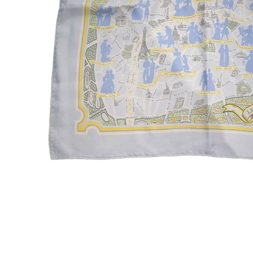 Hermès Paris Les Amoureux De Paris Gavroche silk scarf 45cm, multicolor