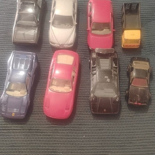 Collectible toy cars, set of 8