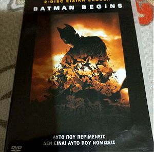 Ταινιες DVD BATMAN BEGINS 2-DISC Ειδικη Εκδοση με Ελληνικους υποτιτλους