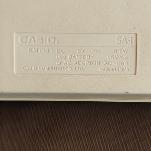 Casio SA-1 100 Sound Tone Bank Keyboard used, vintage