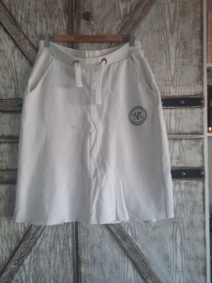 Sports skirt used, white, fits sizes S-M with small holes