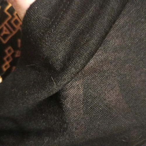 Cotton t-shirt size S used, embroidered, black