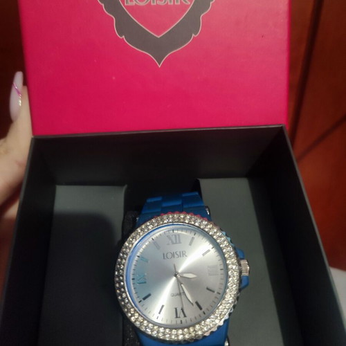 Loisir wristwatch unisex like new, blue and silver