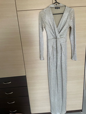 Maxi dress Catwalk silver like new with belt