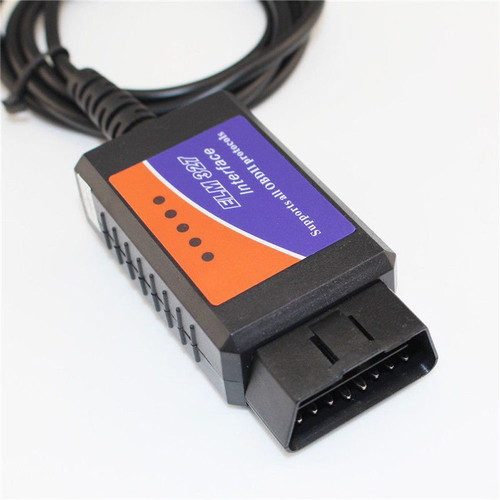 ELM 327 USB OBD2 Interface Car Diagnostic Scanner with Software CD