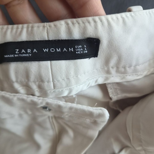 Zara white pants size L like new