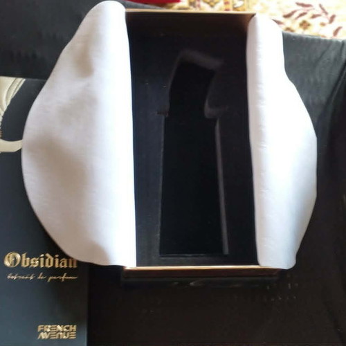 Obsidian Extrait French Avenue perfume box used, empty