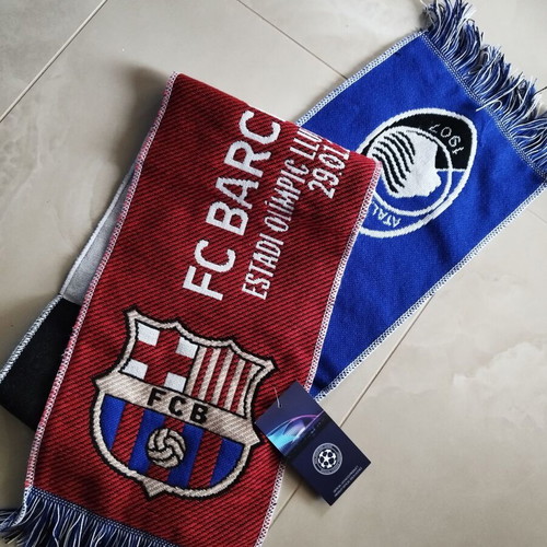 Champions League Atalanta Barcelona scarf new 2024-25