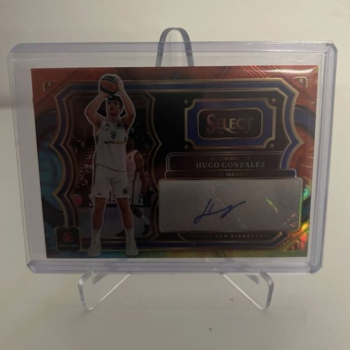 2025-26 Panini Select EuroLeague Hugo Gonzalez Tie-Dye Auto Card 20/25