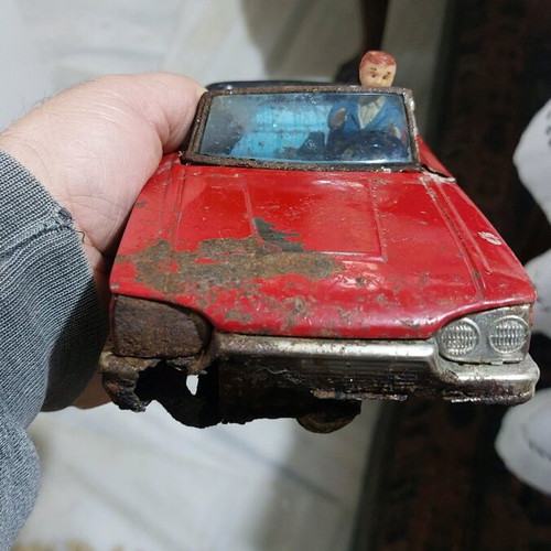Tin cars used, pack, vintage, for parts