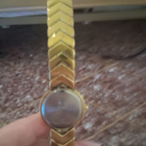Longines wristwatch women's steel used, gold color, 1990