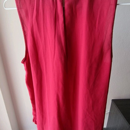 Stradivarius blouse with unique collar like new, burgundy size M