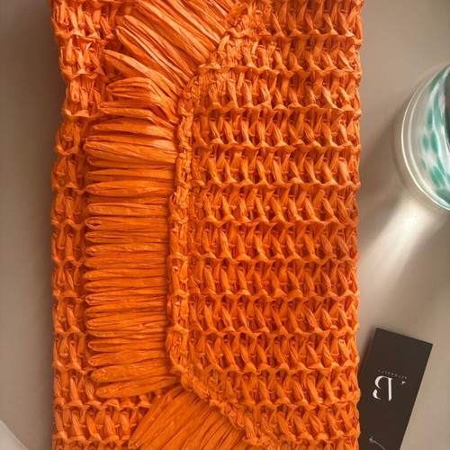 ORANGE WOVEN BAG
