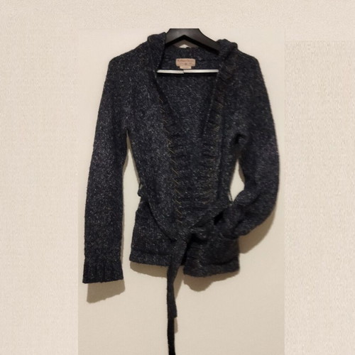 Marlboro knitted cardigan like new, blue and gray, size M-S