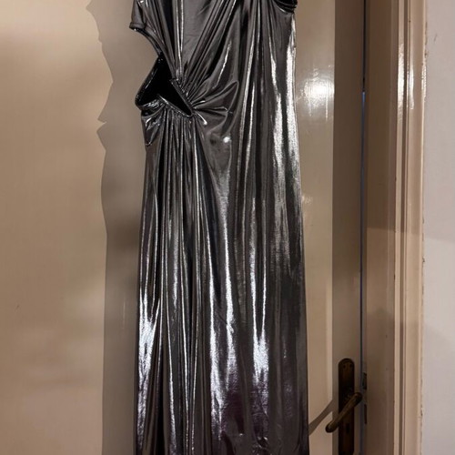 Topshop silver maxi dress new with side -  45,00 - Vendora.cy