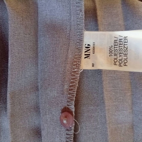 Vintage Y2K Maxi Pleated Skirt Mango S gray like new