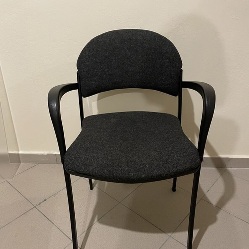 Office chair used with armrests and fabric seat