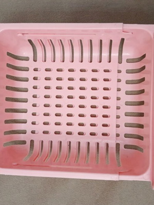Plastic folding basket for fridge shelf new