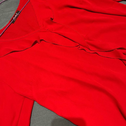 Blouse red like new, size S