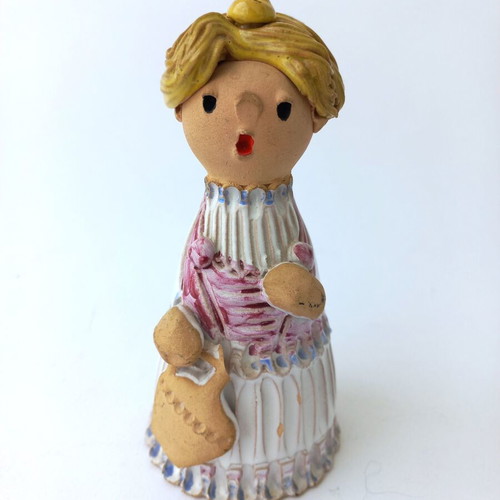 Old ceramic handmade bell like new