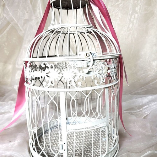 Set of 2 Vintage Decorative Birdcages Medium & Small like new
