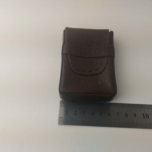 Leather case for cigarettes or cards Shumen used