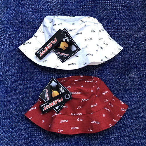 Mister Tee Bucket Hat new, one size, white and red