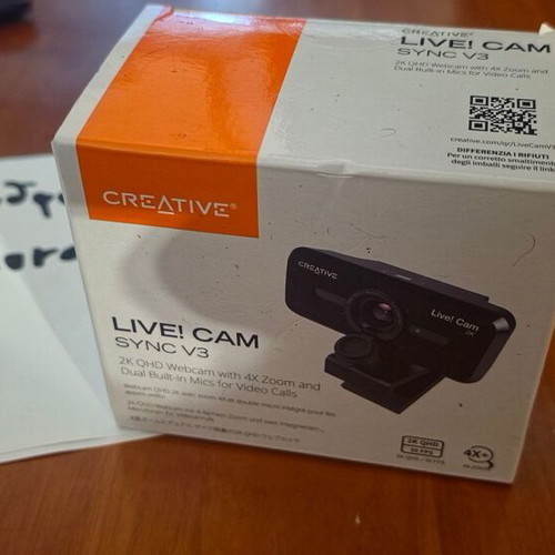 Creative Live! Cam Sync V3 2K Webcam with Privacy Cap new