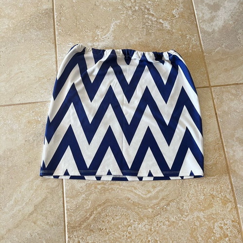 Zara skirt white-blue like new