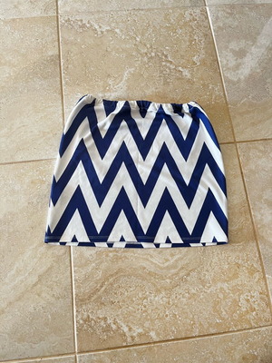 Zara skirt white-blue like new