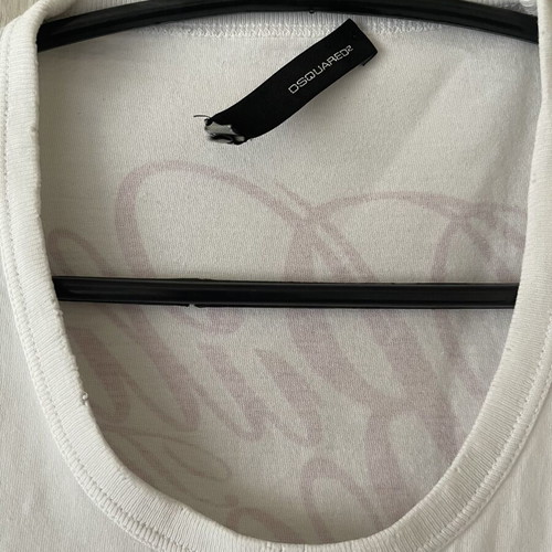 Dsquared2 white t-shirt like new, slim fit, size L