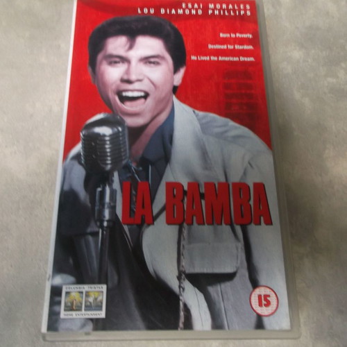 La Bamba VHS video cassette used, vintage collectible from 1990s