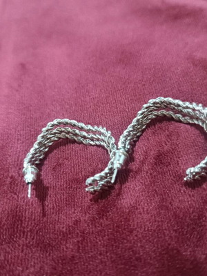 Silver earrings new