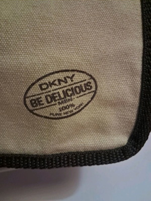 DKNY Be Delicious crossbody bag with large pouch used, beige