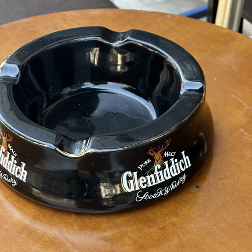 Glenfiddich Scotch Whisky Vintage Ceramic Ashtray used