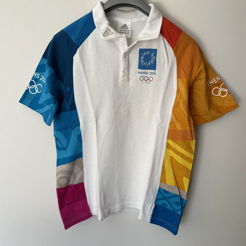 Adidas Athens 2004 Olympic Volunteer Polo shirt like new
