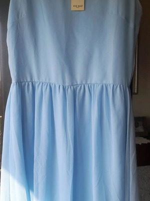 Summer dress new, baby blue, size M-L with lace back detail