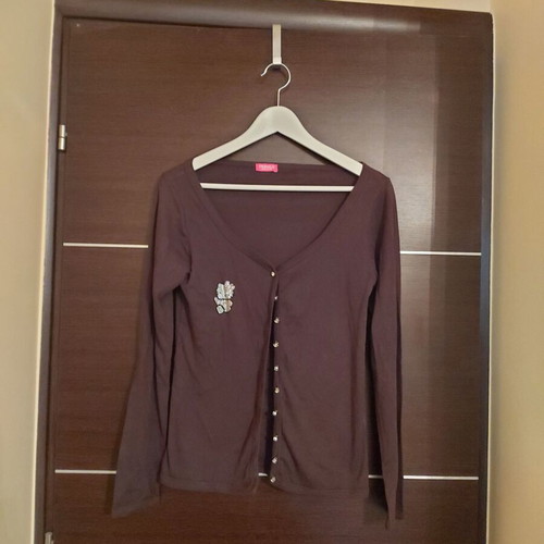 Women's mako cardigan brown like new, size L