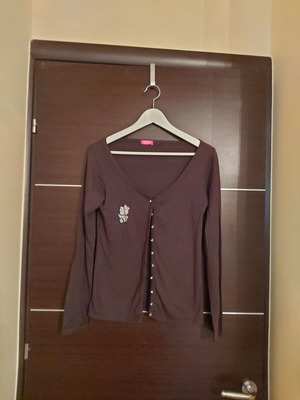 Women's mako cardigan brown like new, size L