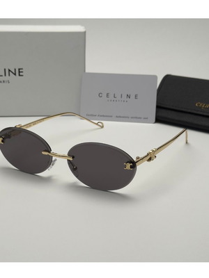 Дамски слънчеви очила Celine Oval Gold Edition нови, UV400 защита