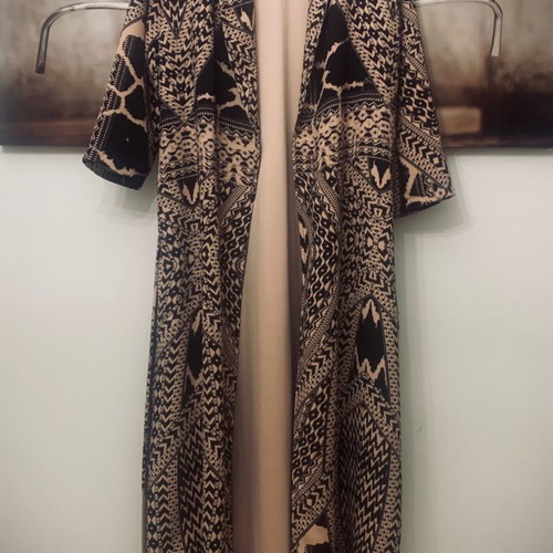 Nidodileda Boho Kimono Jacket with Belt and Fringe