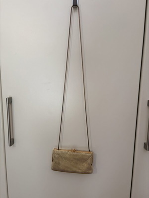 Metal Evening Bag like new, gold