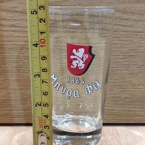 Fix Beer Set of Two Vintage Promotional Glasses 250ml Like New