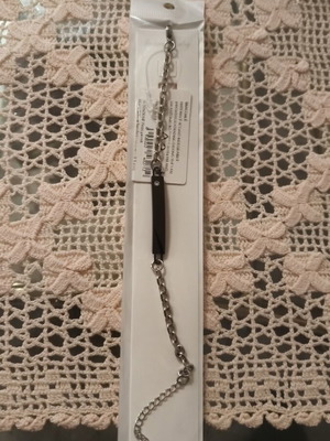 Silver bracelet with black, new
