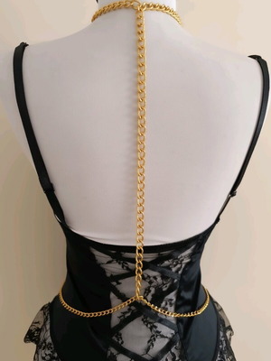 Body chain αλυσίδα χρυσή κατόπιν παραγγελίας από αλουμίνιο