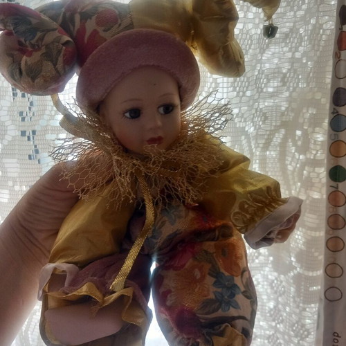 Porcelain doll used with bendable legs