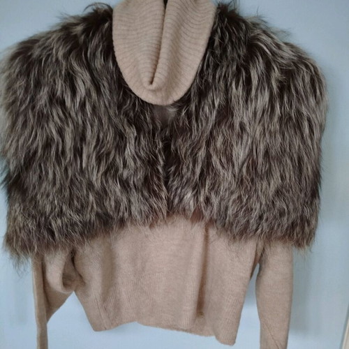 Vintage bolero silver fox fur like new, one size