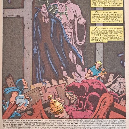 Conan the Barbarian #195 used Marvel Comics comic in English