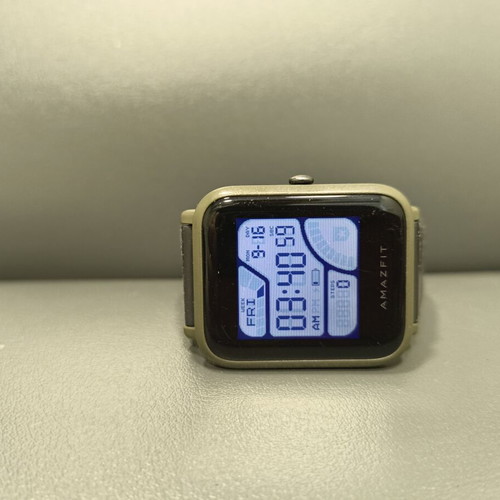 Amazfit Bip First Edition used, minimal design, green