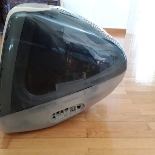 Apple iMac G3 1999 computer used with DVD writer without power cable